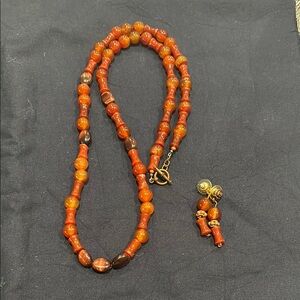 Handmade Carnelian necklace